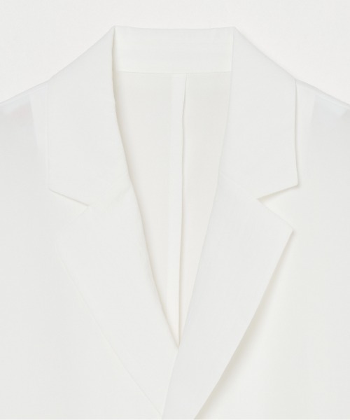 HELIOPOLE（エリオポール）の「DRY TOUCH HALF SLEEVE JACKET（その他アウター・レディース・ホワイト/ダークブラウン・38/36）」の13枚目の写真