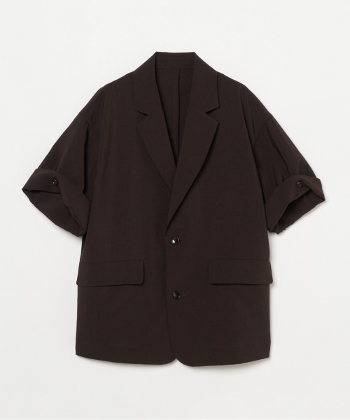 HELIOPOLE（エリオポール）の「DRY TOUCH HALF SLEEVE JACKET（その他アウター・レディース・ホワイト/ダークブラウン・38/36）」の16枚目の写真