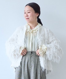 R/Pe/C/L JQ cocoon haori blouse