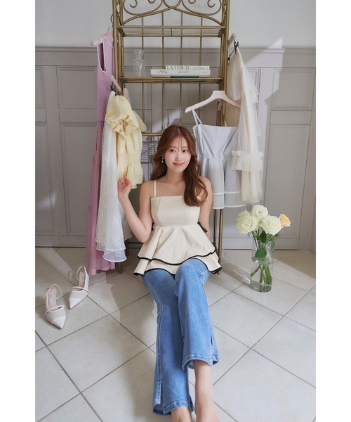 Lumiere Frilled Peplum Top（その他トップス）｜Her lip to（ハー