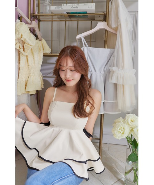 Lumiere Frilled Peplum Top（その他トップス）｜Her lip to（ハー