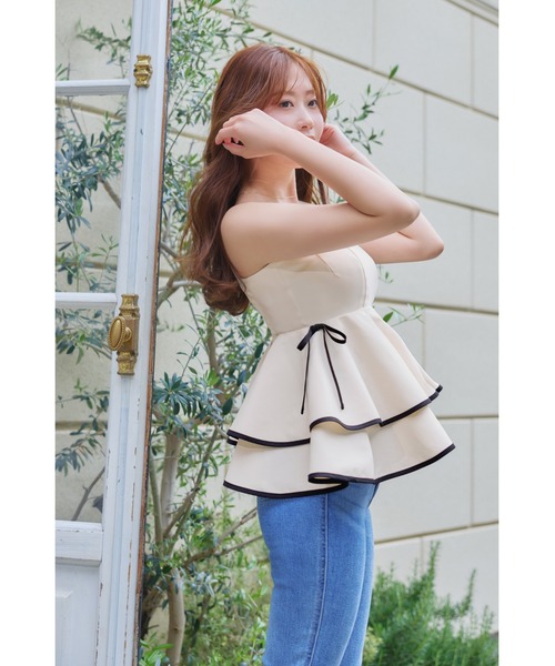 Lumiere Frilled Peplum Top（その他トップス）｜Her lip to（ハー
