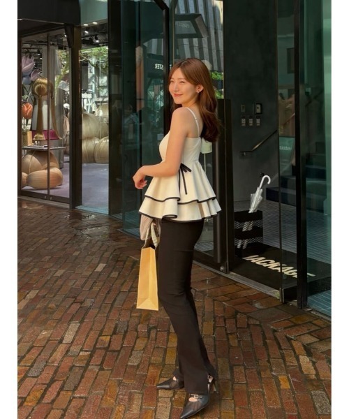 Lumiere Frilled Peplum Top（その他トップス）｜Her lip to（ハー