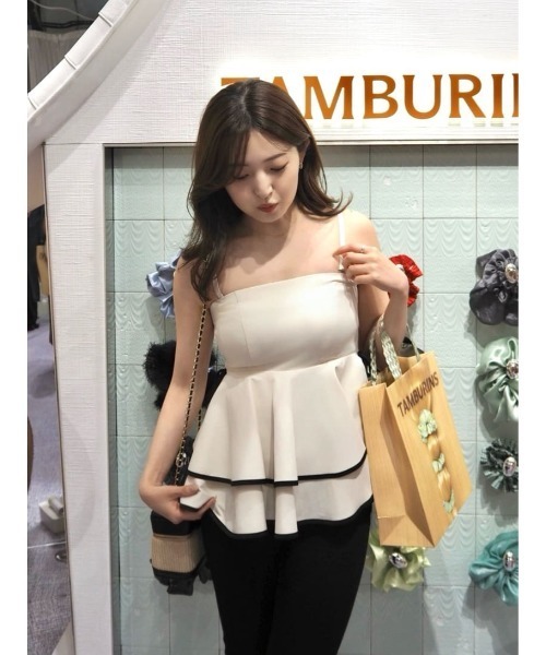 Lumiere Frilled Peplum Top（その他トップス）｜Her lip to（ハー