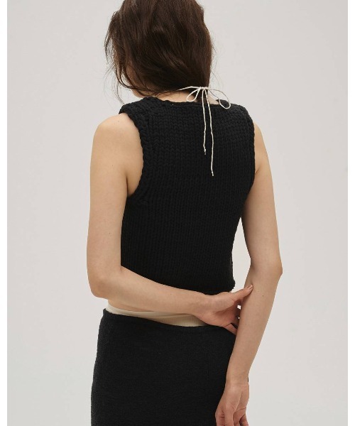 TODAYFUL(トゥデイフル)の「Hand Knit Vest 12610512(その他アウター・レディース・ブラック/オフホワイト/ピンク・FREE)」の9枚目の写真