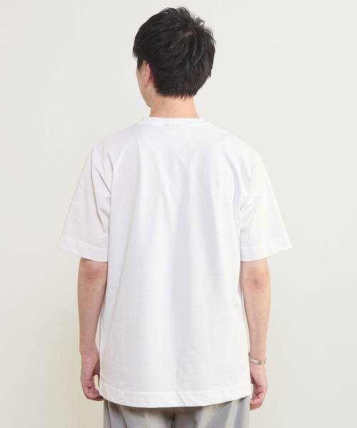 MEN'S MELROSE(メンズメルローズ)の「STAND BY ME カラープリントTシャツ(Tシャツ/カットソー・メンズ・ホワイト/グリーン・3/4)」の5枚目の写真