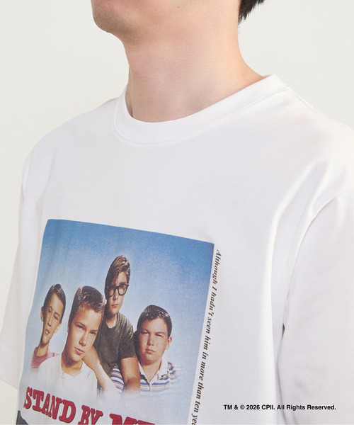 MEN'S MELROSE(メンズメルローズ)の「STAND BY ME カラープリントTシャツ(Tシャツ/カットソー・メンズ・ホワイト/グリーン・3/4)」の7枚目の写真