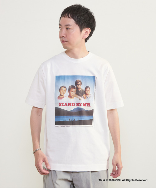 MEN'S MELROSE(メンズメルローズ)の「STAND BY ME カラープリントTシャツ(Tシャツ/カットソー・メンズ・ホワイト/グリーン・3/4)」の15枚目の写真