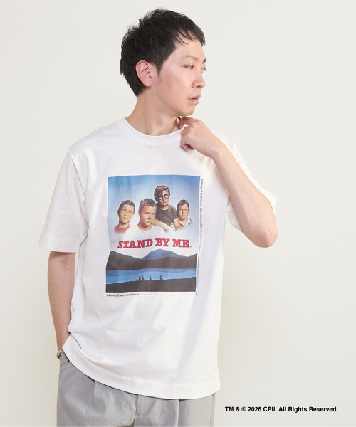 MEN'S MELROSE(メンズメルローズ)の「STAND BY ME カラープリントTシャツ(Tシャツ/カットソー・メンズ・ホワイト/グリーン・3/4)」の16枚目の写真