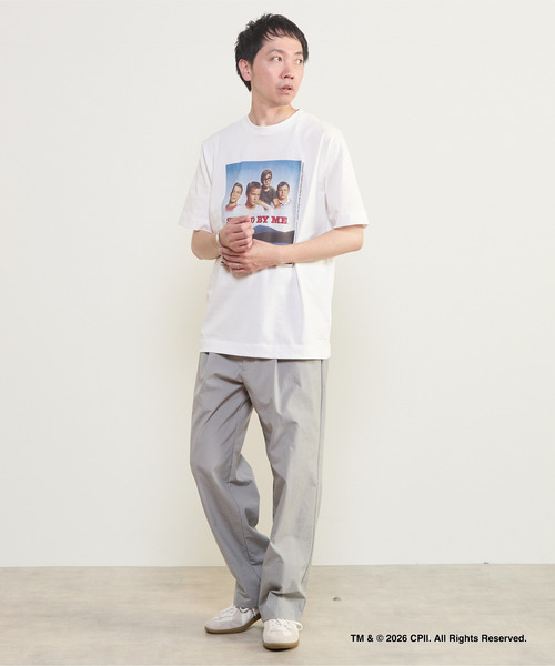 MEN'S MELROSE(メンズメルローズ)の「STAND BY ME カラープリントTシャツ(Tシャツ/カットソー・メンズ・ホワイト/グリーン・3/4)」の18枚目の写真
