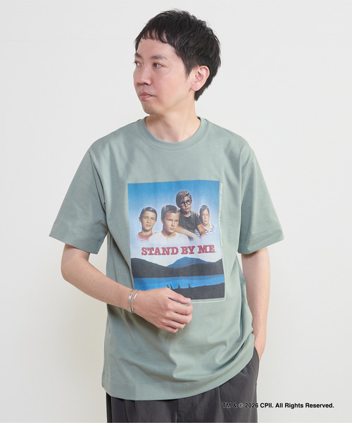 MEN'S MELROSE(メンズメルローズ)の「STAND BY ME カラープリントTシャツ(Tシャツ/カットソー・メンズ・ホワイト/グリーン・3/4)」の19枚目の写真