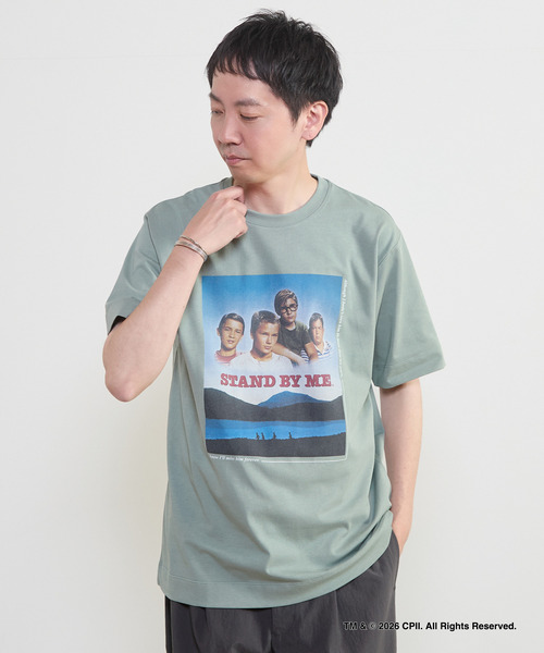 MEN'S MELROSE(メンズメルローズ)の「STAND BY ME カラープリントTシャツ(Tシャツ/カットソー・メンズ・ホワイト/グリーン・3/4)」の20枚目の写真