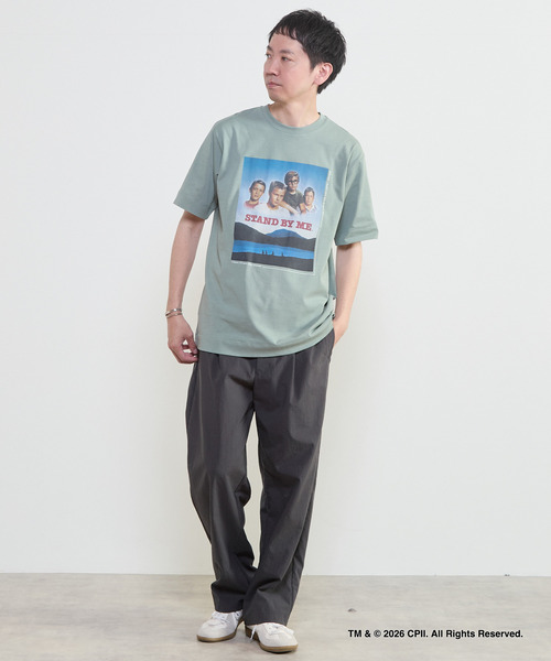 MEN'S MELROSE(メンズメルローズ)の「STAND BY ME カラープリントTシャツ(Tシャツ/カットソー・メンズ・ホワイト/グリーン・3/4)」の21枚目の写真