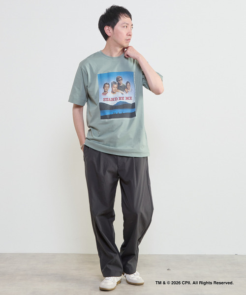 MEN'S MELROSE(メンズメルローズ)の「STAND BY ME カラープリントTシャツ(Tシャツ/カットソー・メンズ・ホワイト/グリーン・3/4)」の22枚目の写真