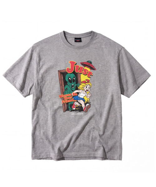 QT8 GARMENTS(キューティーエイトガーメント)の「LB Just Wanna Be Washed Tee (Grey)(Tシャツ/カットソー・メンズ・その他・SMALL/MEDIUM/LARGE/X-LARGE)」の2枚目の写真