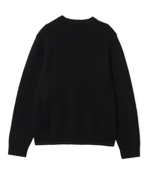 adidas(アディダス)の「adidas 3 STRIPES FLUFFY KNIT CREW / アディダス 3 ストライプス フラッフィー ニット クルー(ニット/セーター・メンズ・ブラック・S/M/L/XL/XXL)」の7枚目の写真