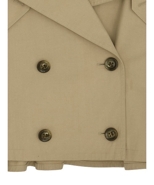 Ameri(アメリ)の「DRAWSTRING YOKE TRENCH SHORT COAT(トレンチコート・レディース・ベージュ・SMALL/MEDIUM)」の10枚目の写真