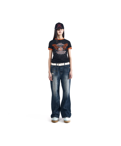 AAKAM(アーカム)の「Double Pocket Taped Denim Pants (Blue)(デニムパンツ・レディース・その他・1/2)」の5枚目の写真