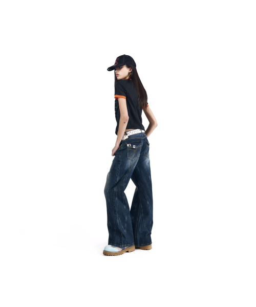 AAKAM(アーカム)の「Double Pocket Taped Denim Pants (Blue)(デニムパンツ・レディース・その他・1/2)」の8枚目の写真