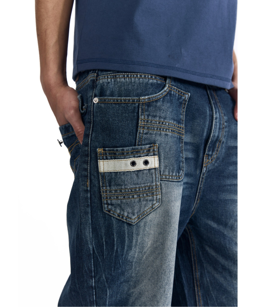 AAKAM(アーカム)の「Double Pocket Taped Denim Pants (Blue)(デニムパンツ・レディース・その他・1/2)」の10枚目の写真