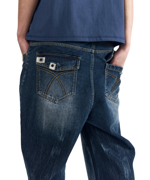 AAKAM(アーカム)の「Double Pocket Taped Denim Pants (Blue)(デニムパンツ・レディース・その他・1/2)」の11枚目の写真