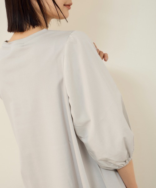 ketty(ケティ)の「【機能するミニマル服】切替プルオーバー(Tシャツ/カットソー・レディース・オフホワイト/ライトグレー・M)」の16枚目の写真