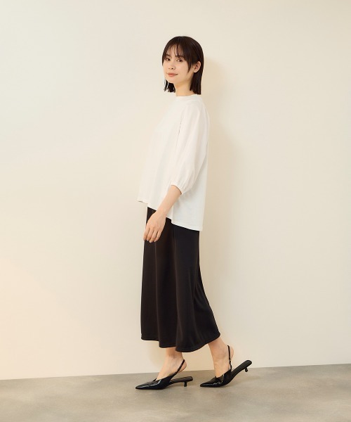 ketty(ケティ)の「【機能するミニマル服】切替プルオーバー(Tシャツ/カットソー・レディース・オフホワイト/ライトグレー・M)」の18枚目の写真