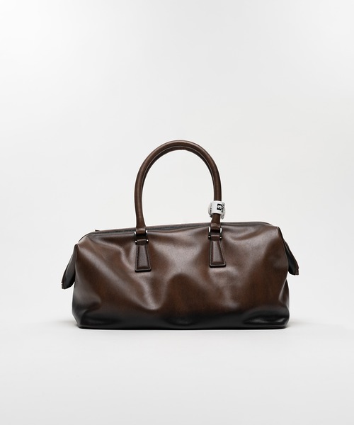 Maison MIHARA YASUHIRO（メゾンミハラヤスヒロ）の「"VINTAGE" Boston Bag Large（ショルダーバッグ・レディース・ブラウン/ブラック・FREE）」の12枚目の写真