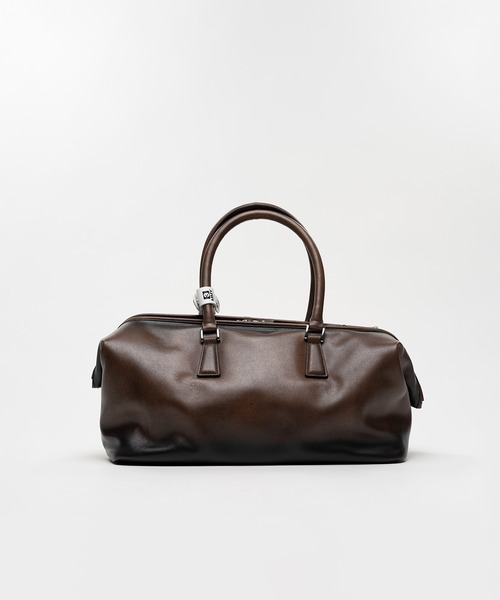 Maison MIHARA YASUHIRO（メゾンミハラヤスヒロ）の「"VINTAGE" Boston Bag Large（ショルダーバッグ・レディース・ブラウン/ブラック・FREE）」の13枚目の写真