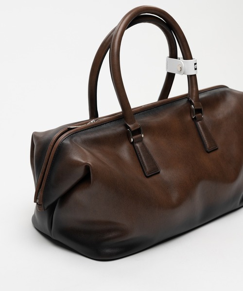 Maison MIHARA YASUHIRO（メゾンミハラヤスヒロ）の「"VINTAGE" Boston Bag Large（ショルダーバッグ・レディース・ブラウン/ブラック・FREE）」の15枚目の写真