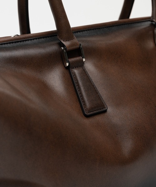 Maison MIHARA YASUHIRO（メゾンミハラヤスヒロ）の「"VINTAGE" Boston Bag Large（ショルダーバッグ・レディース・ブラウン/ブラック・FREE）」の16枚目の写真