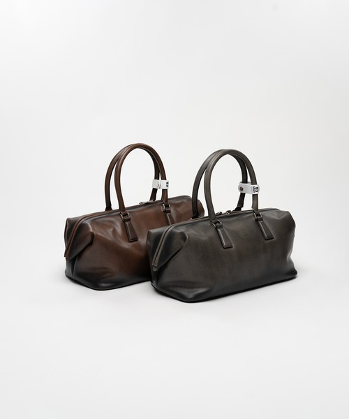 Maison MIHARA YASUHIRO（メゾンミハラヤスヒロ）の「"VINTAGE" Boston Bag Large（ショルダーバッグ・レディース・ブラウン/ブラック・FREE）」の19枚目の写真