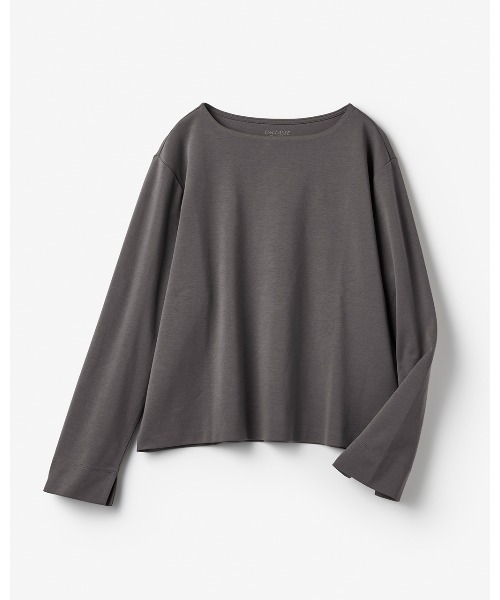 DoCLASSE( ドゥクラッセ)の「ワイドフォルム/長袖・DoT(Tシャツ/カットソー・レディース・ホワイト/ライトグレー/ブラック/チャコール/ダークネイビー/グリーン・LL/3L/L/M)」の14枚目の写真