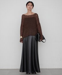 LOUNGEDRESS（ラウンジドレス）の「《好評につき再登場 洗える》【earthy_ アーシー】シアーハンドライクニット（ニット/セーター）」
