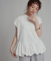 ドッキングバルーンペプラムトップス / Docked Balloon Peplum Tops