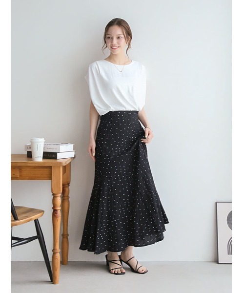 fifth（フィフス）の「ドットマーメイドスカート（スカート・レディース・ホワイト/ブラック・M）」の20枚目の写真