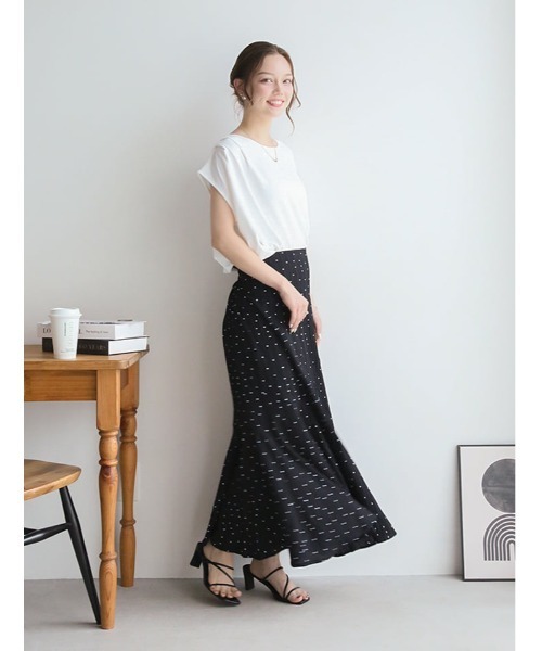 fifth（フィフス）の「ドットマーメイドスカート（スカート・レディース・ホワイト/ブラック・M）」の22枚目の写真
