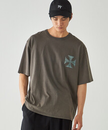 バックプリント フロスト半袖Tシャツ