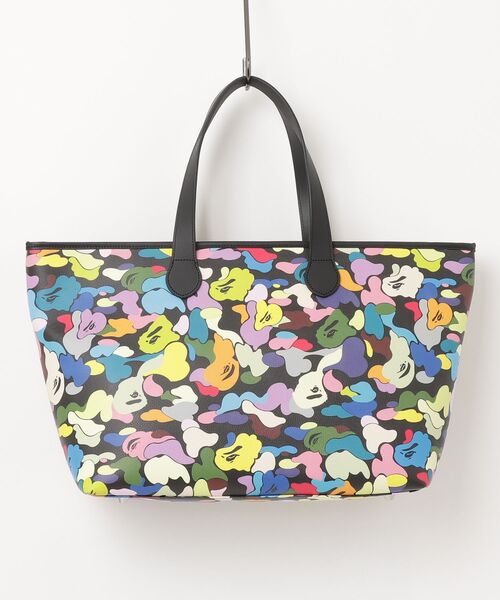 A BATHING APE(アベイシングエイプ)の「MULTI CAMO TOTE BAG(トートバッグ・メンズ・ブラック/ホワイト・FREE)」の9枚目の写真
