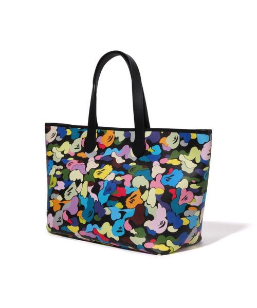 A BATHING APE(アベイシングエイプ)の「MULTI CAMO TOTE BAG(トートバッグ・メンズ・ブラック/ホワイト・FREE)」の4枚目の写真