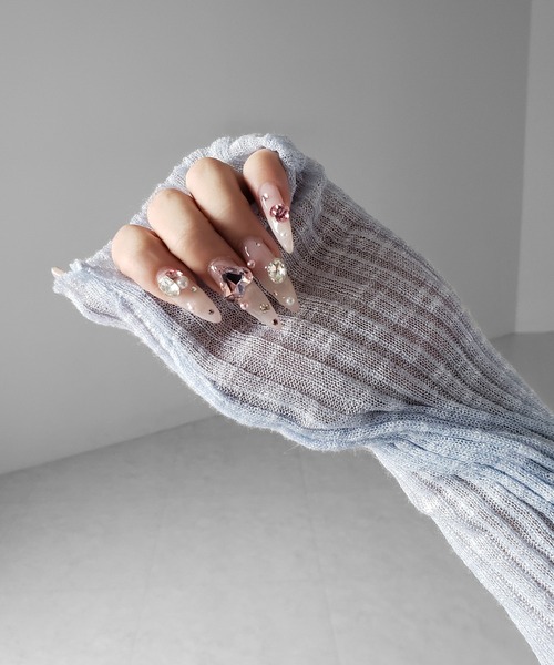 me+em select（ミームセレクト）の「【 ２点セット 】レースリボンニットキャミソール ＋ シアーリブニットカーディガン ／ lace ribbon knit camisole ＋ sheer lib knit cardigan（アンサンブル・レディース・ブラック/ブルー/アイボリー・FREE）」の21枚目の写真