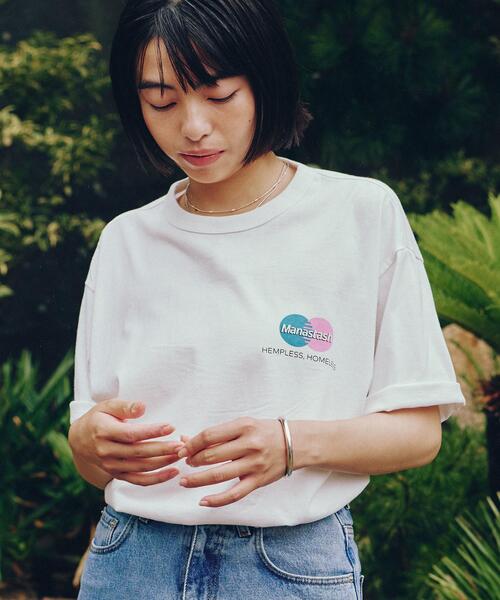 MANASTASH（マナスタッシュ）の「MANASTASH/マナスタッシュ/TWO CIRCLE TEE（Tシャツ/カットソー・メンズ・ホワイト/ブラック・XX-LARGE/X-LARGE/LARGE/MEDIUM）」の3枚目の写真