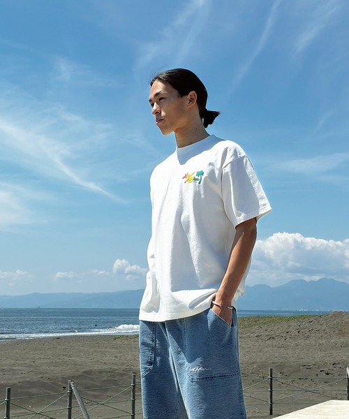 LOCALMOTION HAWAII(ローカルモーション ハワイ)の「【ZOZO限定カラー】サーフオリジナルロゴレインボープリントTシャツ(Tシャツ/カットソー・メンズ・ピンク/ミント/ホワイト・LARGE/X-LARGE/SMALL/MEDIUM)」の4枚目の写真