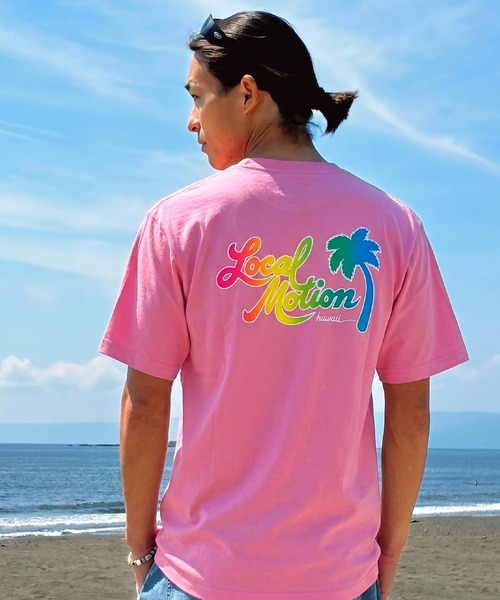 LOCALMOTION HAWAII(ローカルモーション ハワイ)の「【ZOZO限定カラー】サーフオリジナルロゴレインボープリントTシャツ(Tシャツ/カットソー・メンズ・ピンク/ミント/ホワイト・LARGE/X-LARGE/SMALL/MEDIUM)」の16枚目の写真