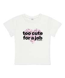 キュートレオパードスリムフィット半袖Tシャツアイボリー