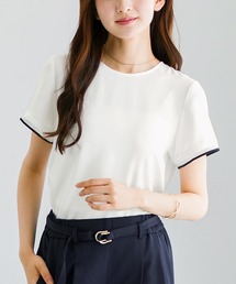【 ラクして整うカセット服 】 さらさらオックス・袖口シアーブラウス