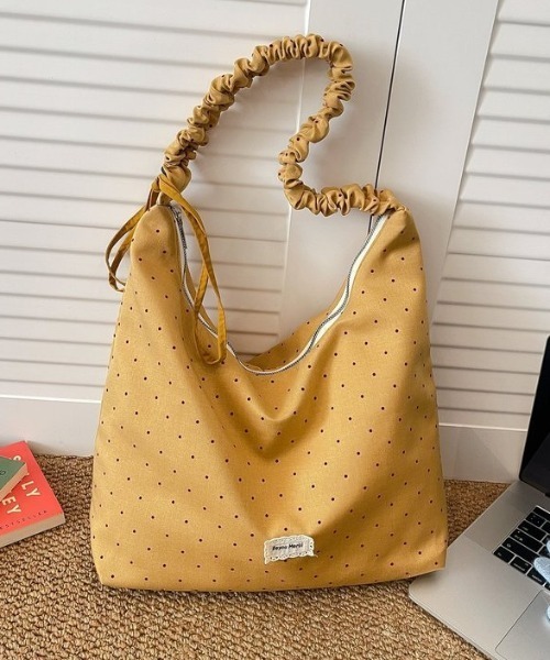 Vipoa(ヴィポア)の「String polka dot shoulder bag(ショルダーバッグ・レディース・グレー/イエロー/ライトピンク・FREE)」の12枚目の写真