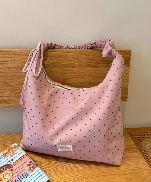 Vipoa(ヴィポア)の「String polka dot shoulder bag(ショルダーバッグ・レディース・グレー/イエロー/ライトピンク・FREE)」の16枚目の写真