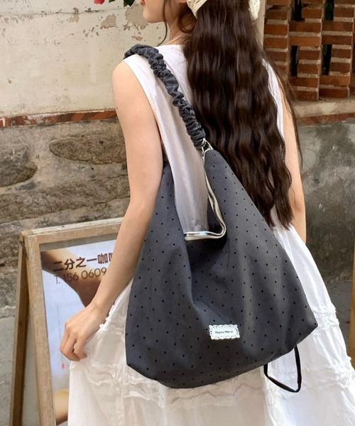 Vipoa(ヴィポア)の「String polka dot shoulder bag(ショルダーバッグ・レディース・グレー/イエロー/ライトピンク・FREE)」の19枚目の写真