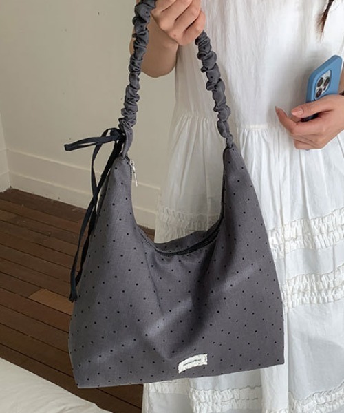 Vipoa(ヴィポア)の「String polka dot shoulder bag(ショルダーバッグ・レディース・グレー/イエロー/ライトピンク・FREE)」の18枚目の写真